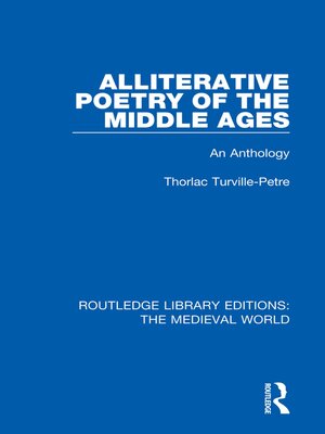 cover image of Alliterative Poetry of the Later Middle Ages